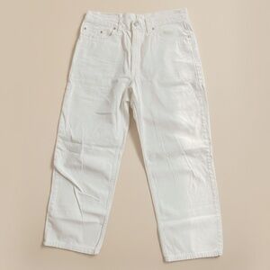 Vintage Levi's 550 Cream Denim 34 x 30